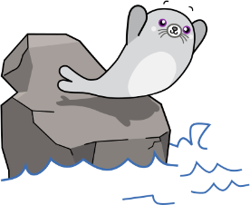 seal diving